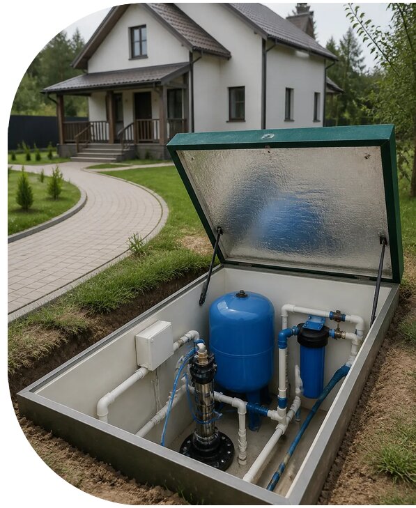 Автономное водоснабжение дома в Реутове от 156105 р. | АПаруса-Ртв