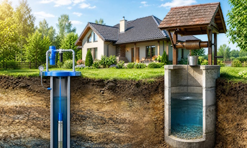Автономное водоснабжение загородного дома Реутов: скважина или колодец 